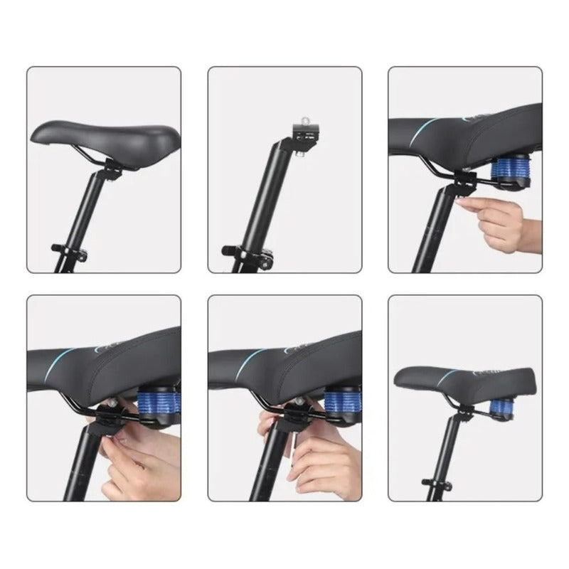 Sillín Asiento Bicicleta Acolchado Extra Ancho