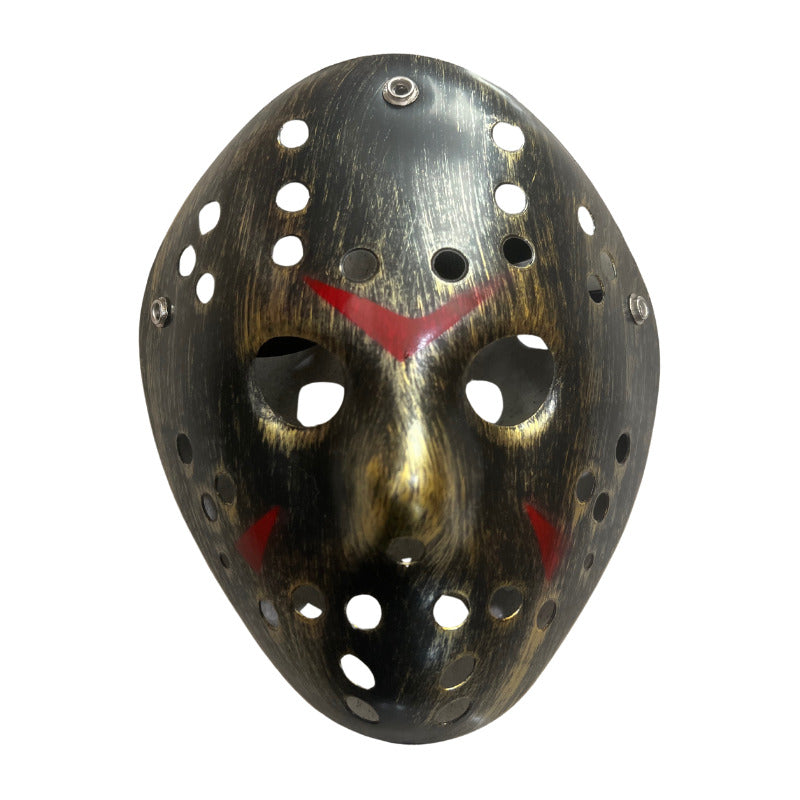 Mascara Jason Voorhees Halloween Color Dorado Oscuro