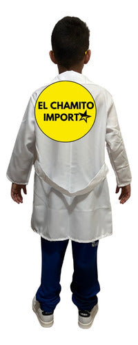Disfraz De Doctor Delantal + Lentes Para Niños