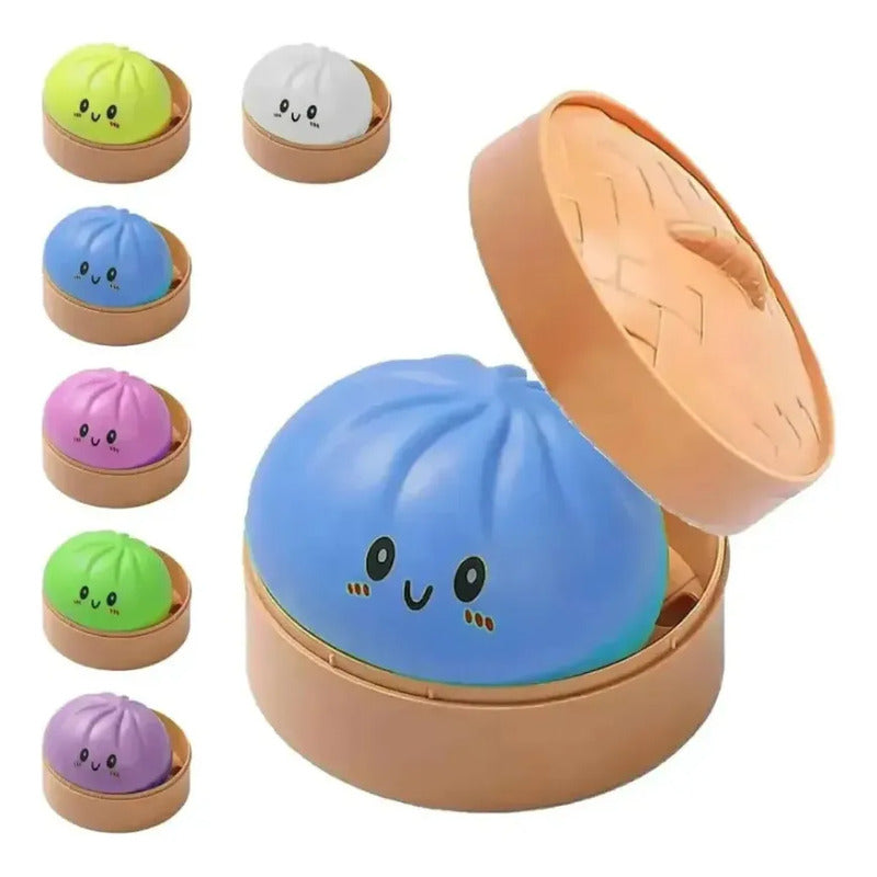 Juguete Dumpling Squishy Grande 15 Cm Sorpresa Anti-estrés Multicolor
