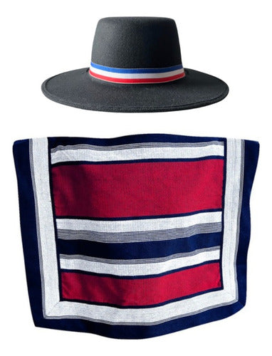 Manta Poncho + Sombrero Huaso Niño