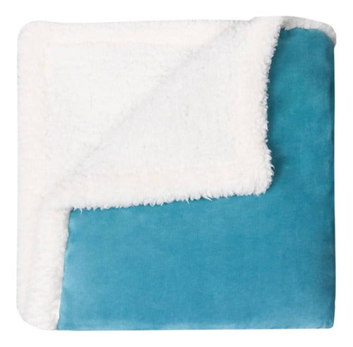 Manta Gruesa Frazada Polar Suave Ropa Cama Sherpa