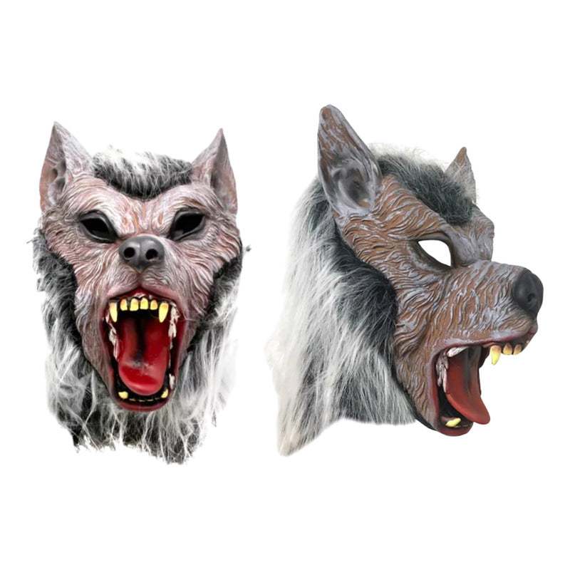 Disfraz De Lobo Capa Mascara Y Guantes Adulto