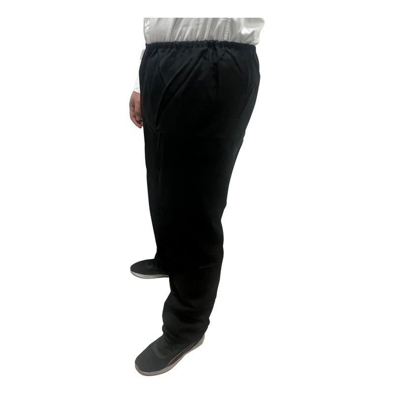 Pantalón Para Trajes Tipicos O Disfraz Hombre Negro Liso Xl