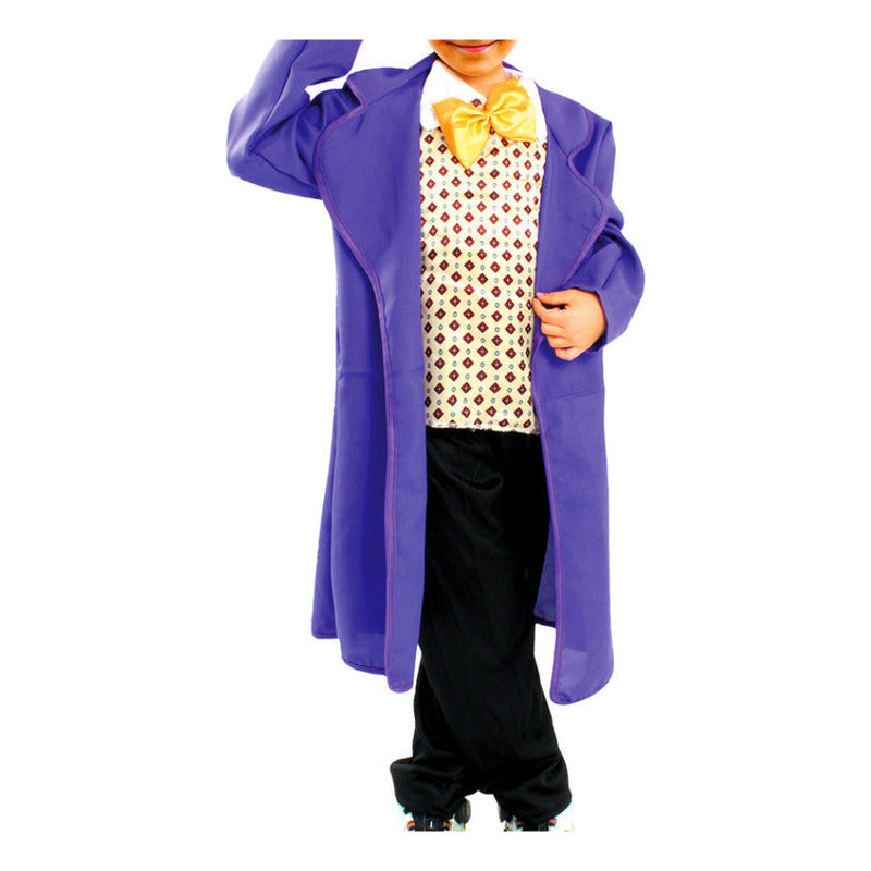 Disfraz De Willy Wonka Niño + Sombrero
