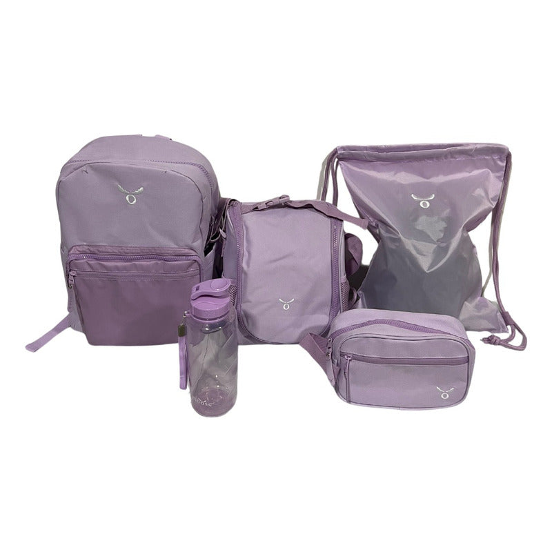 Pack Mochila Escolar Juvenil 5 Pzs Moose