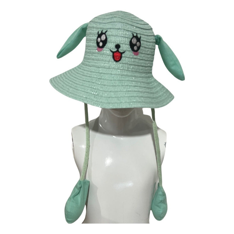 Sombrero Levanta Orejas Verano Con Luz Niñas