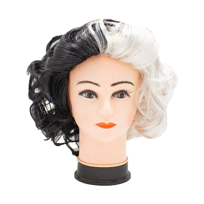 Peluca Cruella De Vil 101 Dalmatas Hallowen Mujer