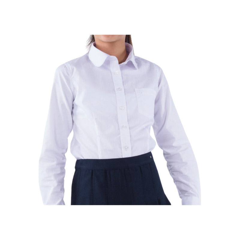 Blusa Blanca Escolar Trajes Tipicos Juvenil-mujer