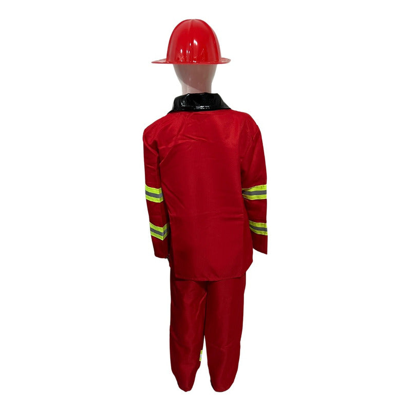 Disfraz De Bombero Para Niño Con Casco