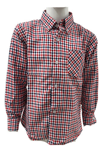 Camisa Cuadrille Trajes Tipicos Fiestas Patrias Niño-juvenil