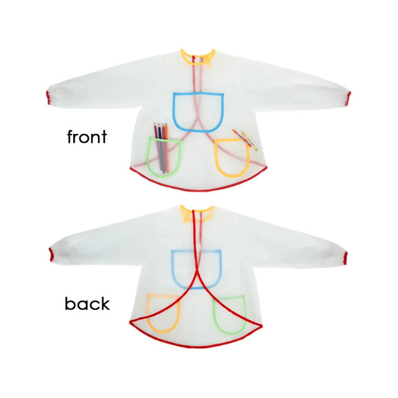 Delantal Escolar Impermeable Mandil De Arte / Cocina Niños