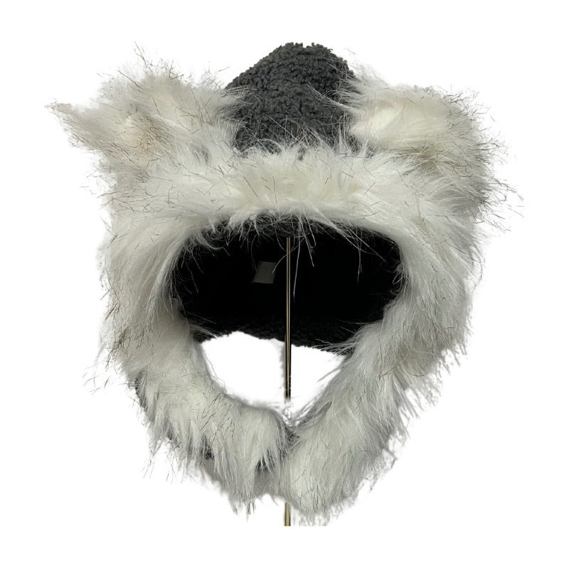 Gorro De Invierno Proteccion Frio Oso Peludito Niños