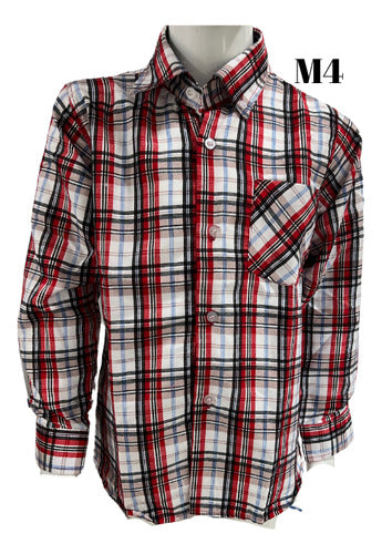 Camisa Cuadrille Trajes Tipicos Fiestas Patrias Niño-juvenil