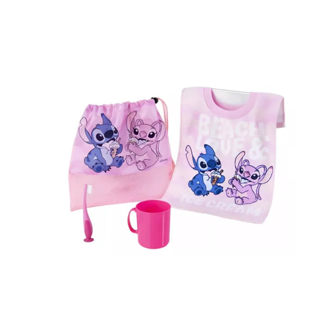 Kit 4 Pzas Párvulo Toalla Vaso Cepillo Y Bolsa Para Niños