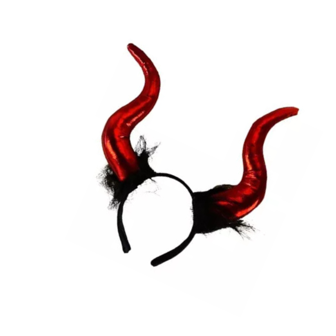 Diadema / Cintillo Con Cuernos Halloween Diablita