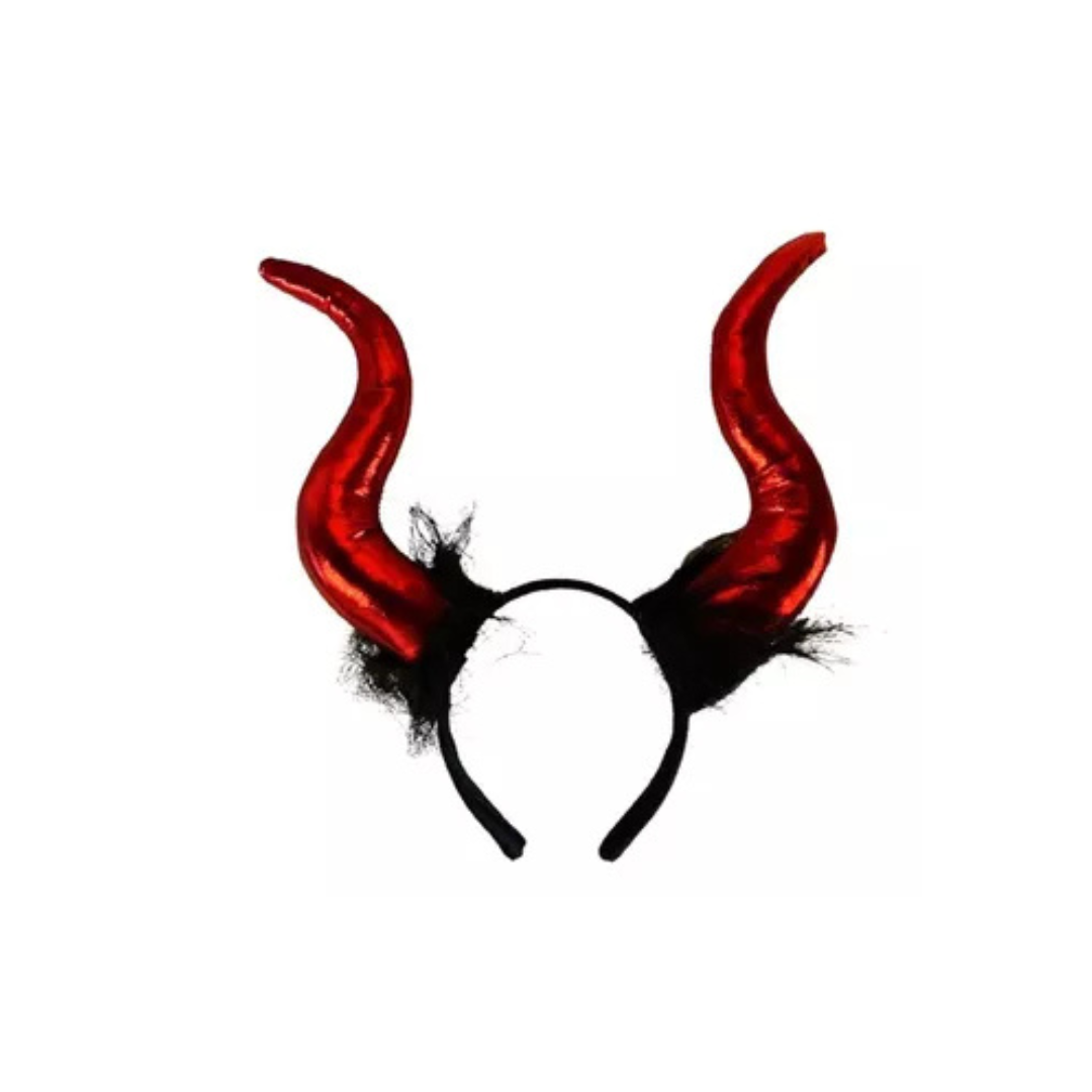 Diadema / Cintillo Con Cuernos Halloween Diablita