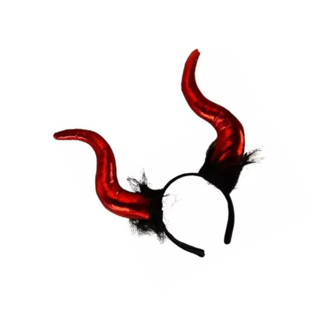 Diadema / Cintillo Con Cuernos Halloween Diablita