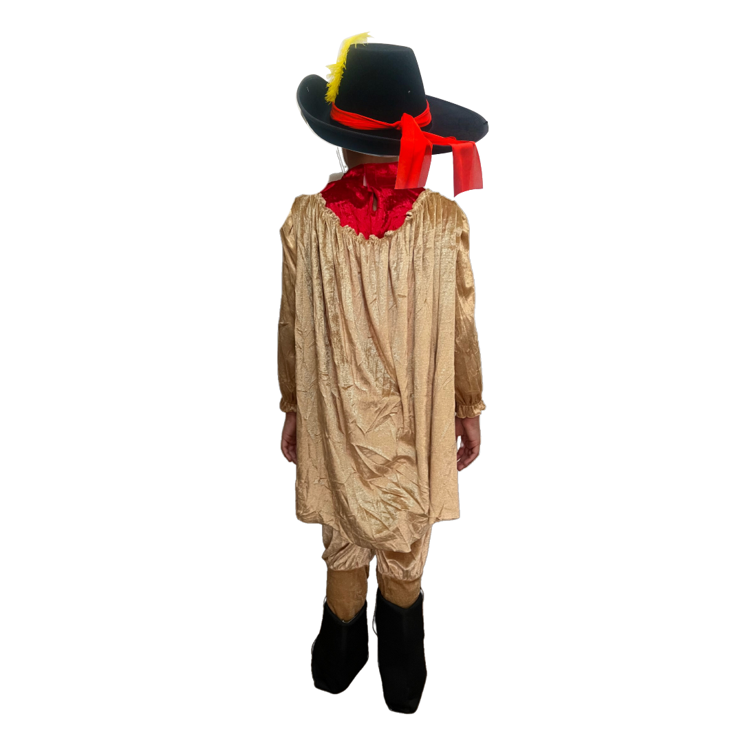 Disfraz Gato Con Botas + Sombrero Personaje Cuento Niño