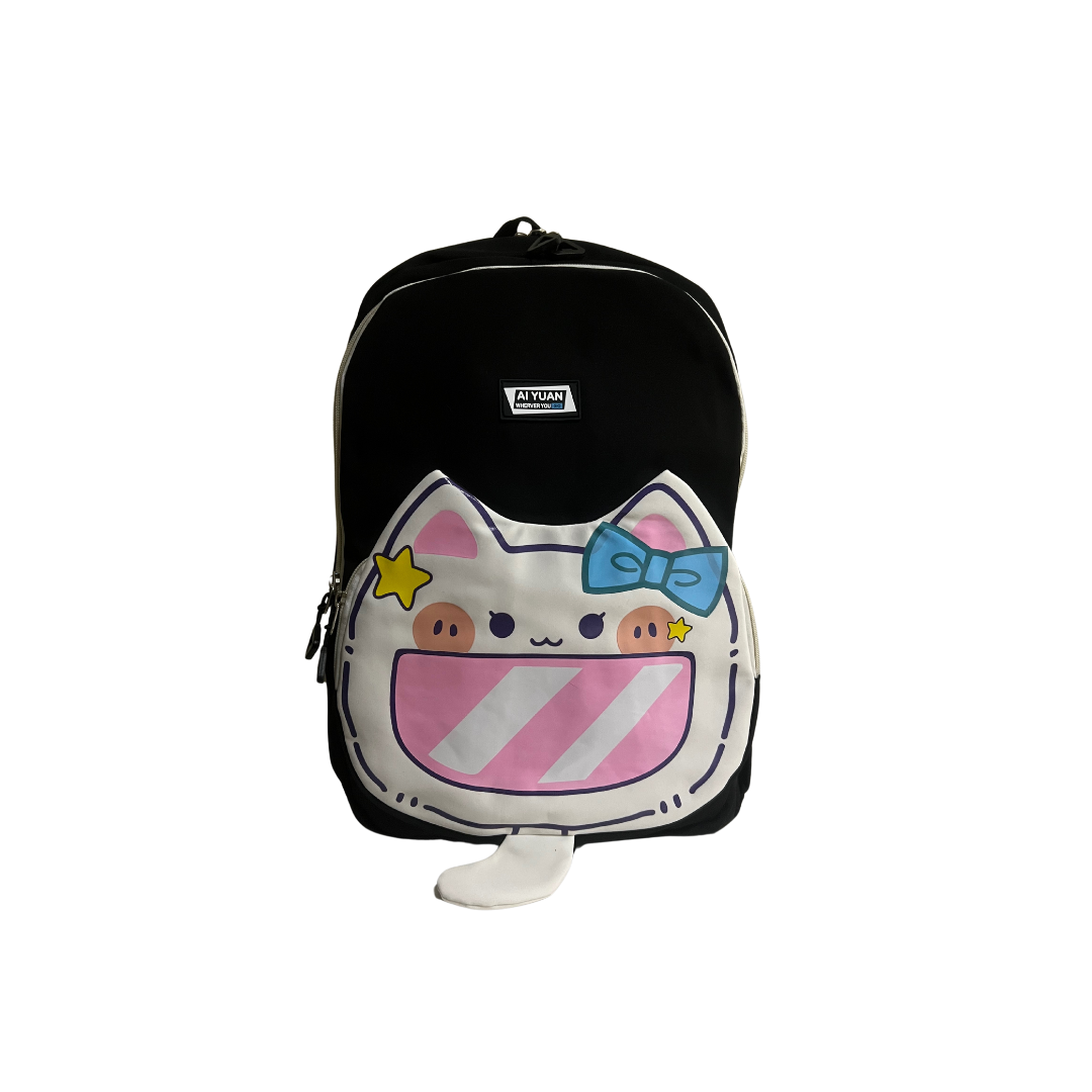Mochila Escolar Juvenil Kawaii Diseño Gata