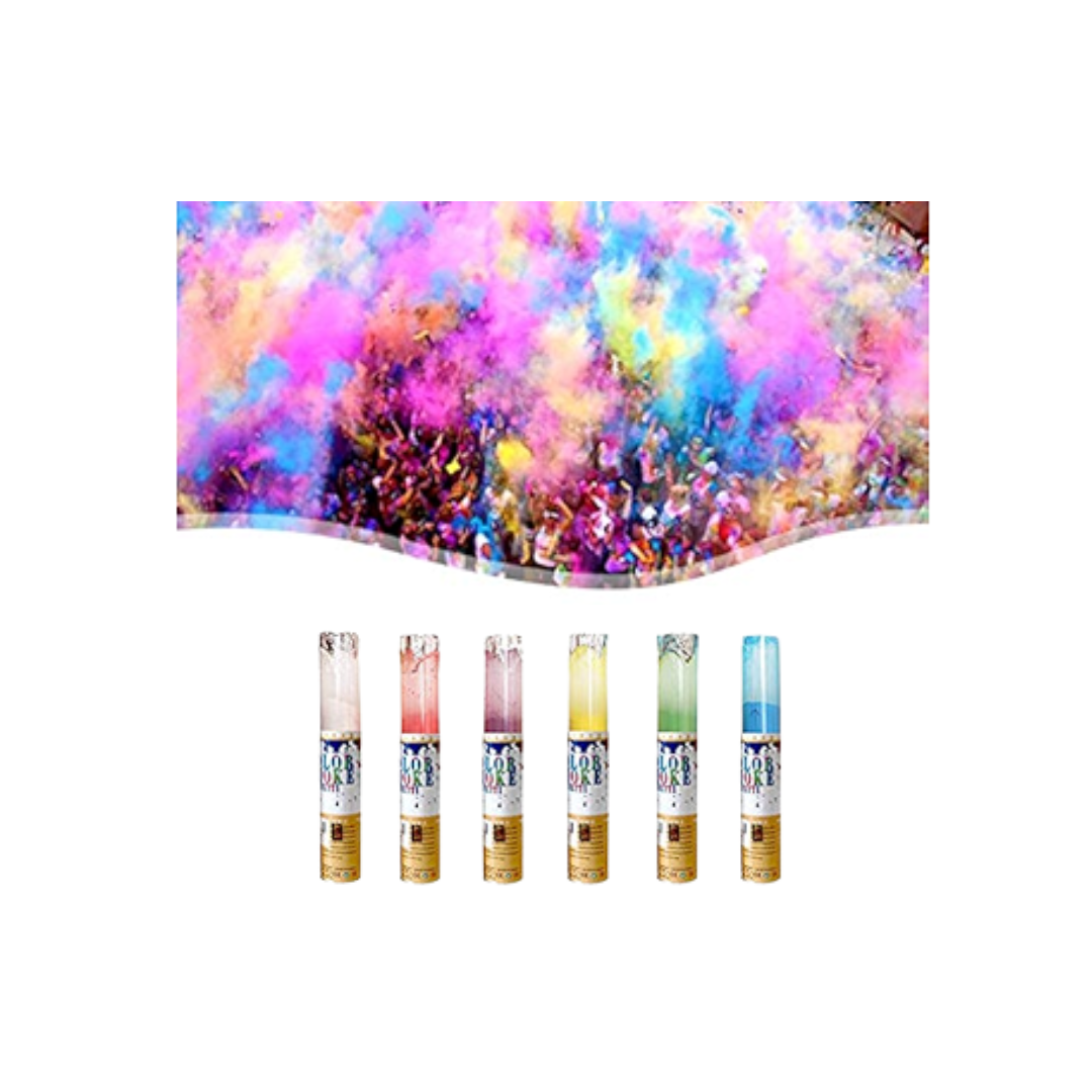 Cañón Lanza Humo Polvos De Colores 30cm