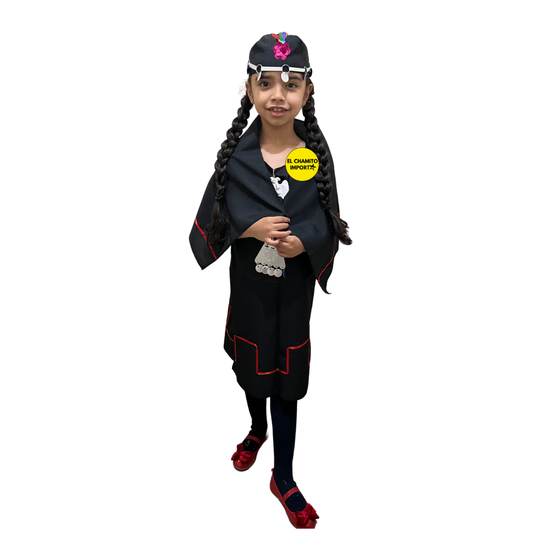 Disfraz Traje Tipico Mapuche Niña
