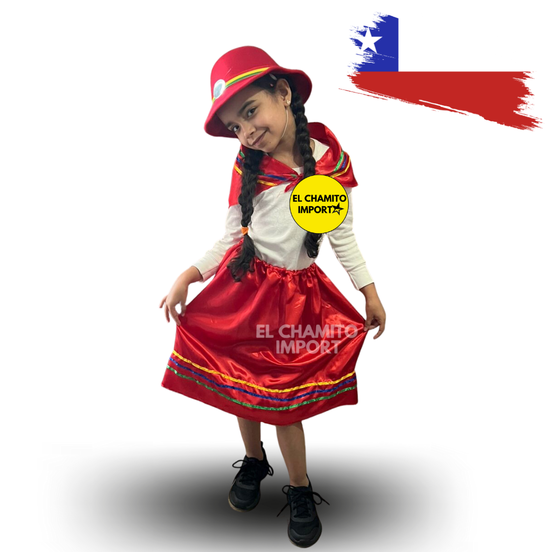 Traje Nortino Niña Baile / Fiestas Patrias