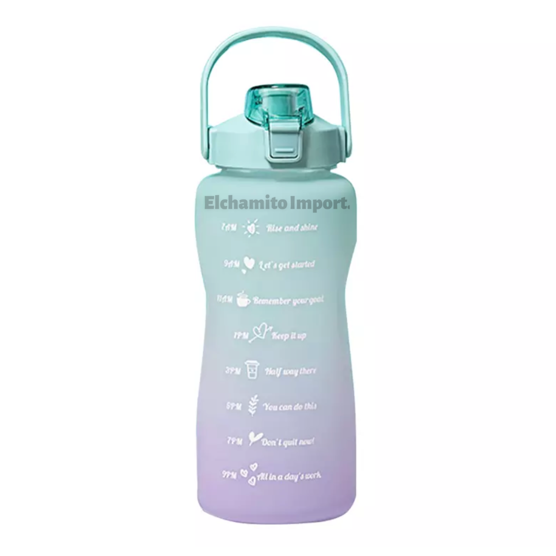 Botella De Agua Motivacional 2000ml + Botella 900ml