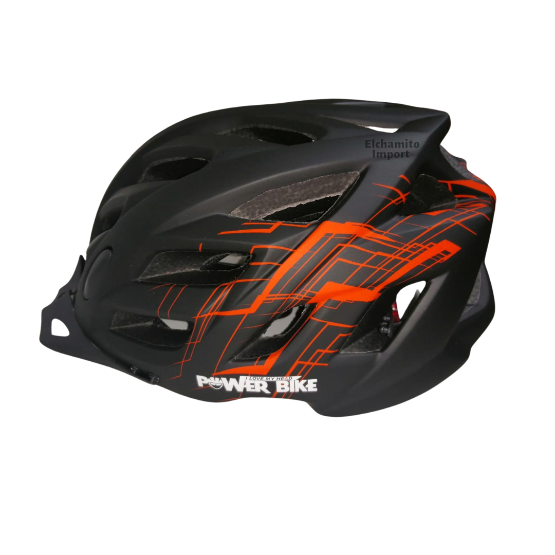 Casco Power Bike con Luz + Soporte de Celular
