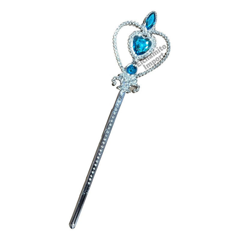 Set Disfraz Elsa Frozen Corona/varita/mechon Y Tutu