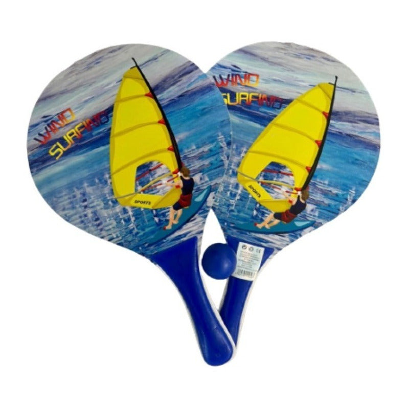 Set Paleta Raqueta Playera + Pelota