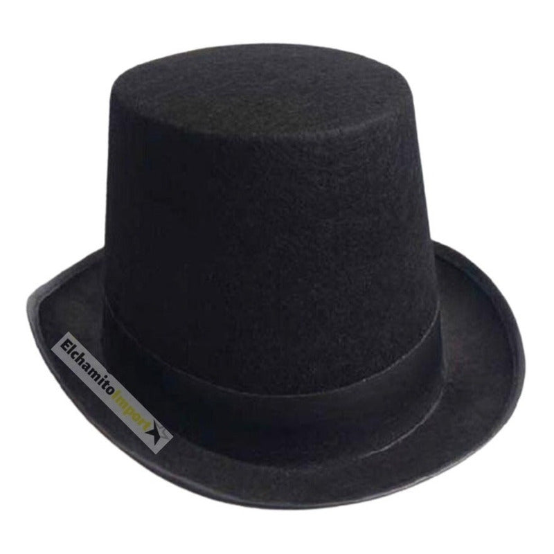 Sombrero De Mago + Varita + Guantes Para Adulto