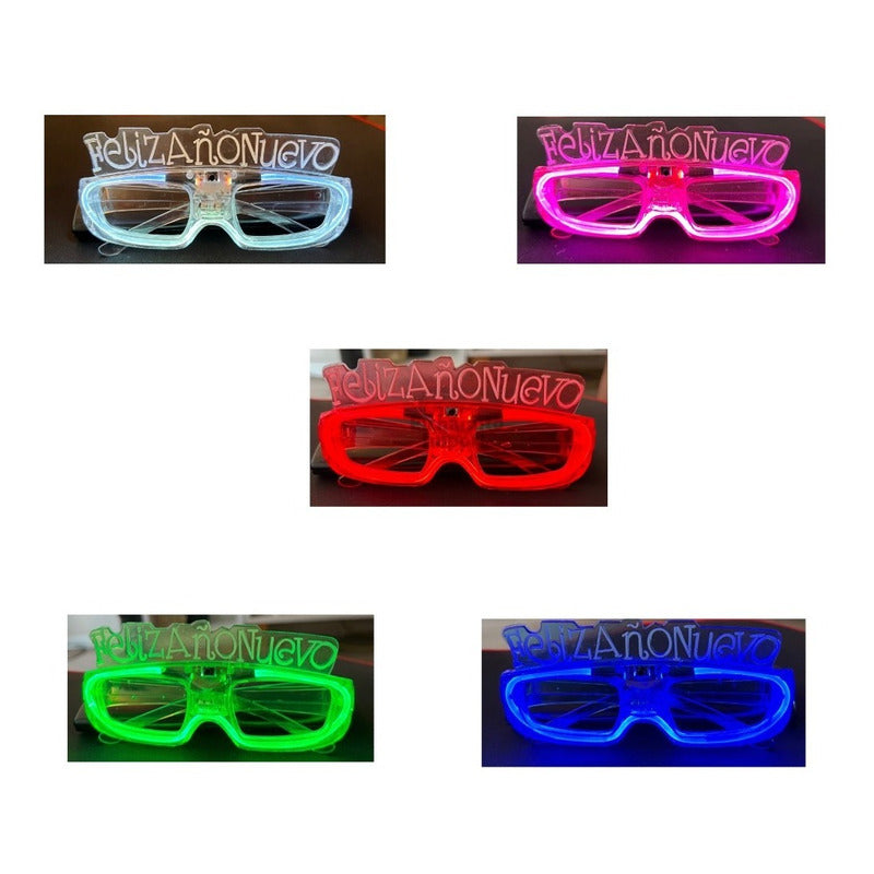 Pack 5 Lentes Led Fin De Año 2023