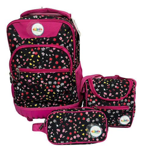 Pack Mochila Trolley + Lonchera + Estuche / Niños/ Ekizde