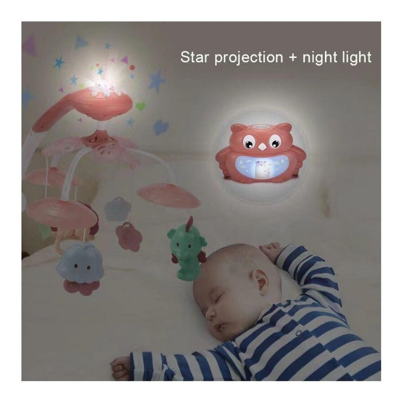 Movil Bebe Musical - Proyector Sonajeros Movil