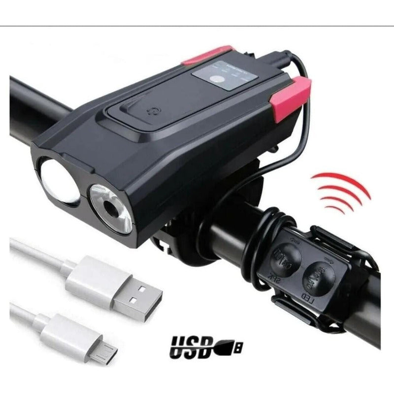 Luz Interna Delantera Bicicleta Recargable
