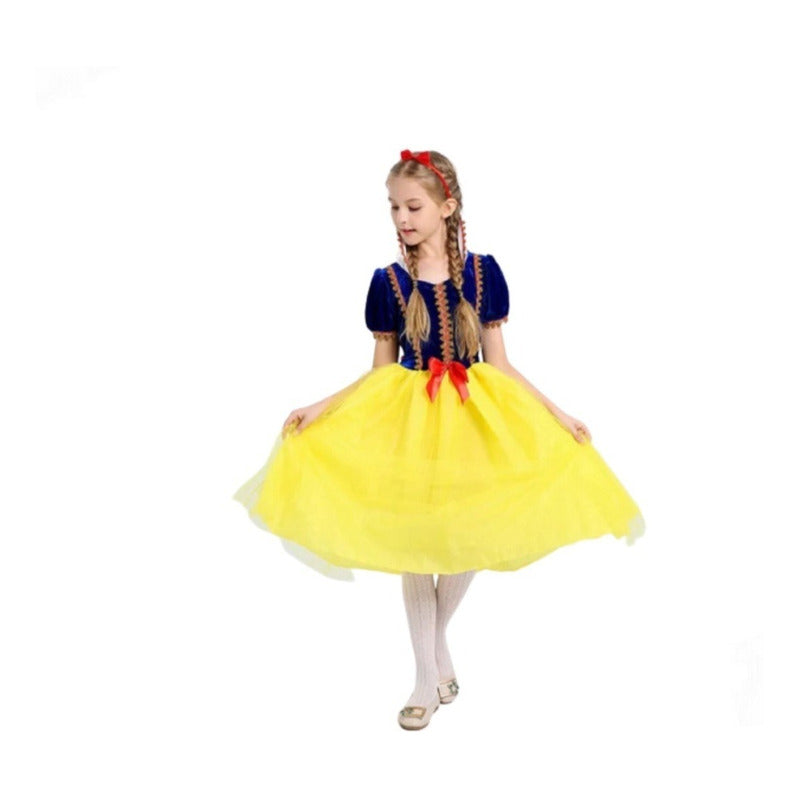 Disfraz Vestido Princesa Blancanieves Niña