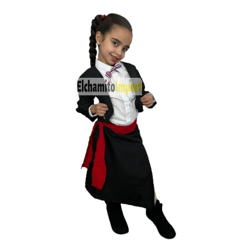 Traje Vestimenta Tipica Huasa / Fiestas Patrias Niña