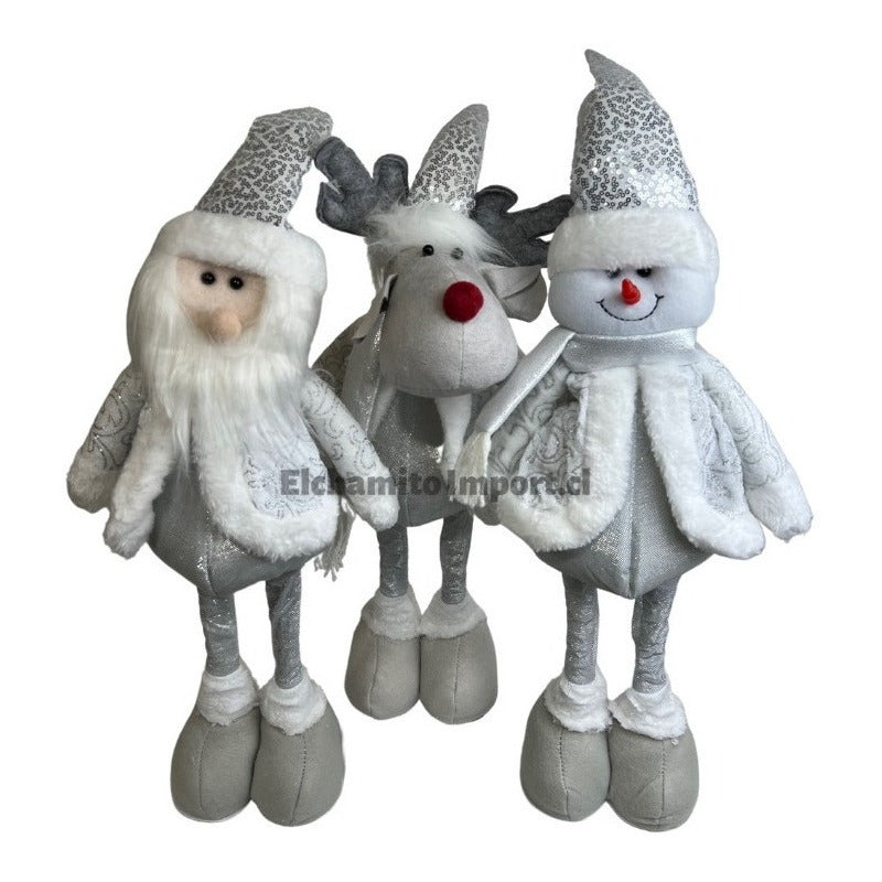 Monos Patas Largas Navidad Pack Tres Unidades 60 Cm