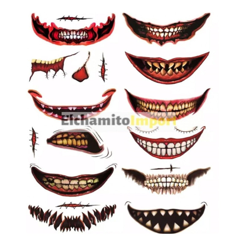 Tatuajes Temporales Magicos Tattoo Halloween