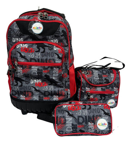 Pack Mochila Trolley + Lonchera + Estuche / Niños/ Ekizde