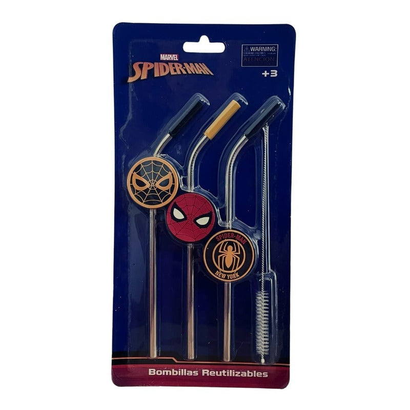 Pack 3 Bombillas Spiderman Reutilizables + Limpiador Disney