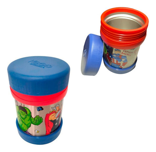 Termo Comida 350ml Keep Minnie Frozen Spiderman Avengers