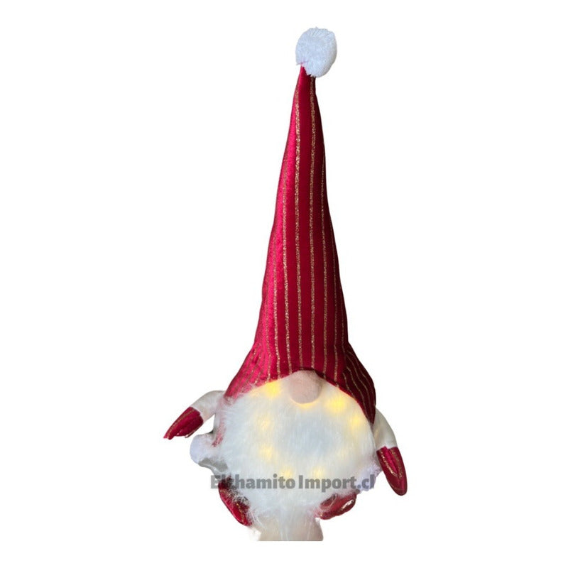 Mono Navideño Muñeco Gnomo 40cm Rojo