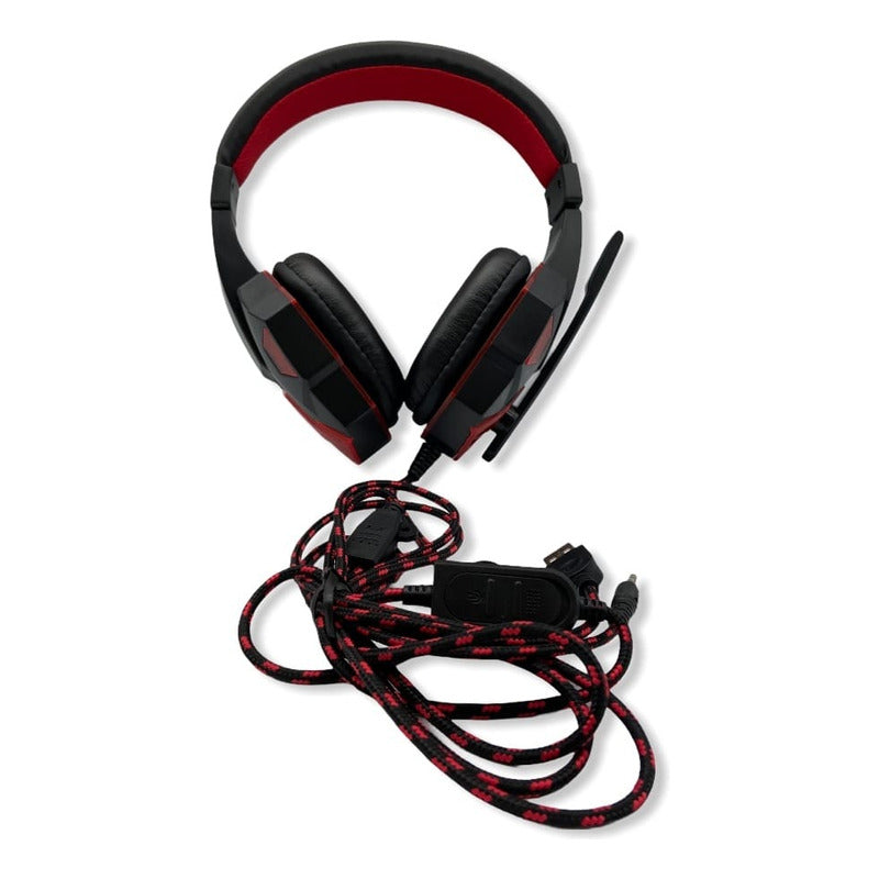 Audífonos Gamer Soyto Sy830 Para Ps4/pc/xbox/smartphone Rgb Rojo