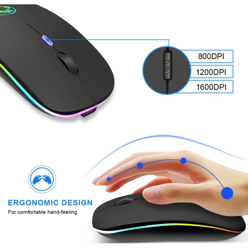 Mause Inalambrico Recargable Gamer