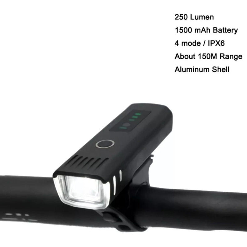 Luz Bicicleta Delantera Sensor Automatico