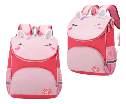 Mochila Infantil Escolar Unicornio/dinosaurio
