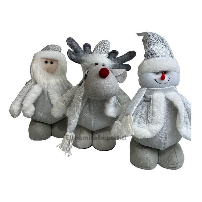 Monos Patas Largas Navidad Pack Tres Unidades 60 Cm