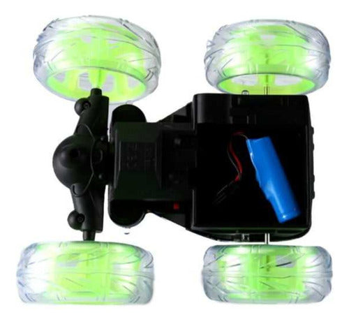 Auto Loco A Control Remoto Luces Sonido 360° Recargable Usb